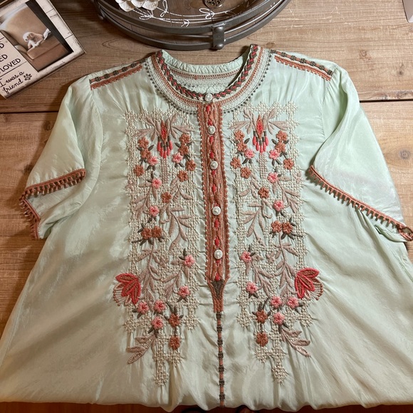 Johnny Was KOBA CUPRA BLOUSE - Picture 9 of 14